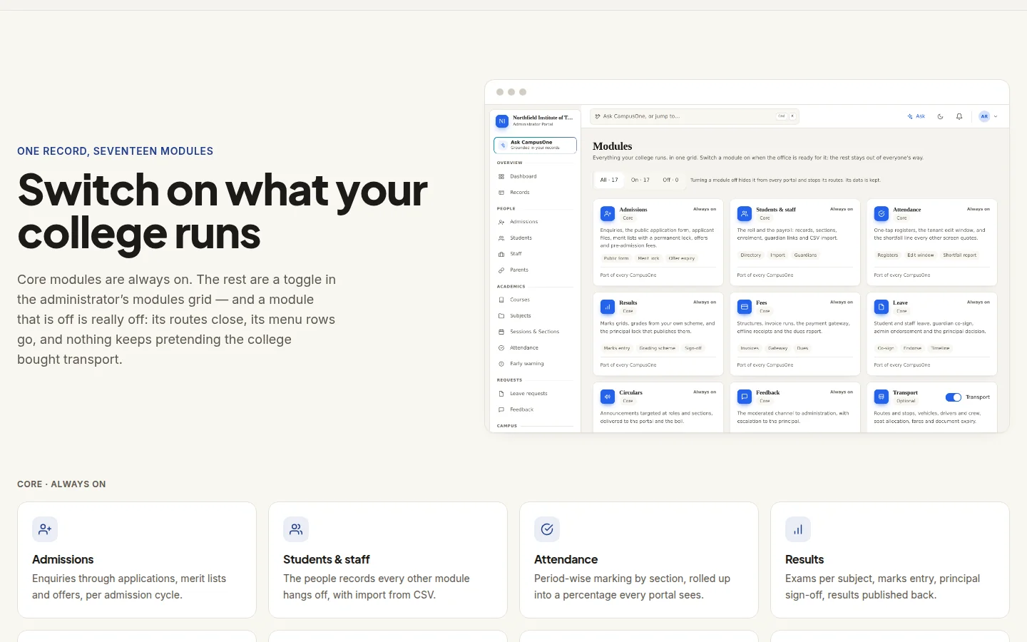 CampusOne screenshot 2