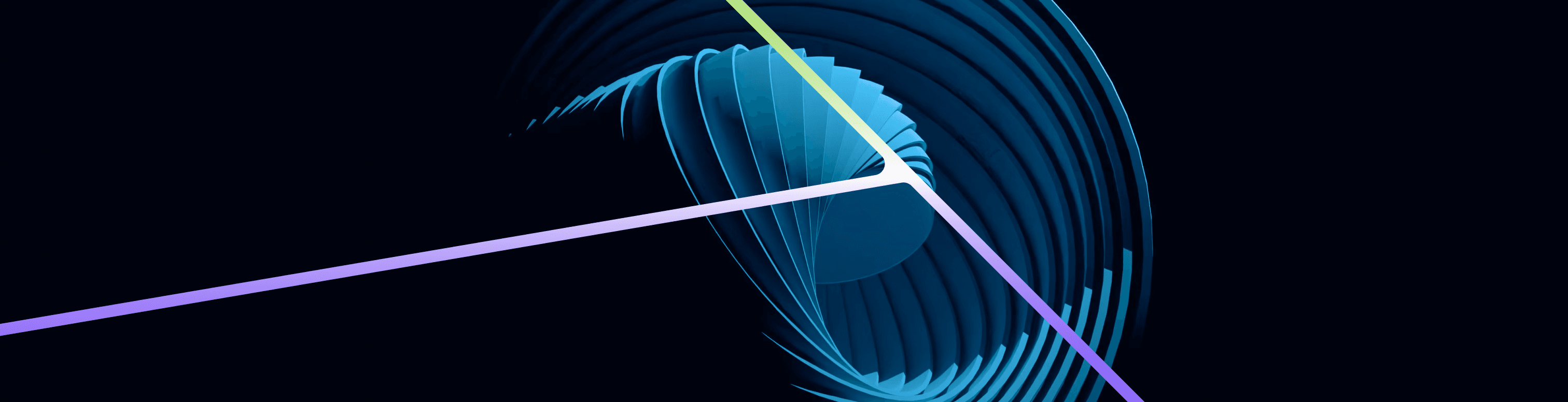 Abstract 3D blue spiral graphic